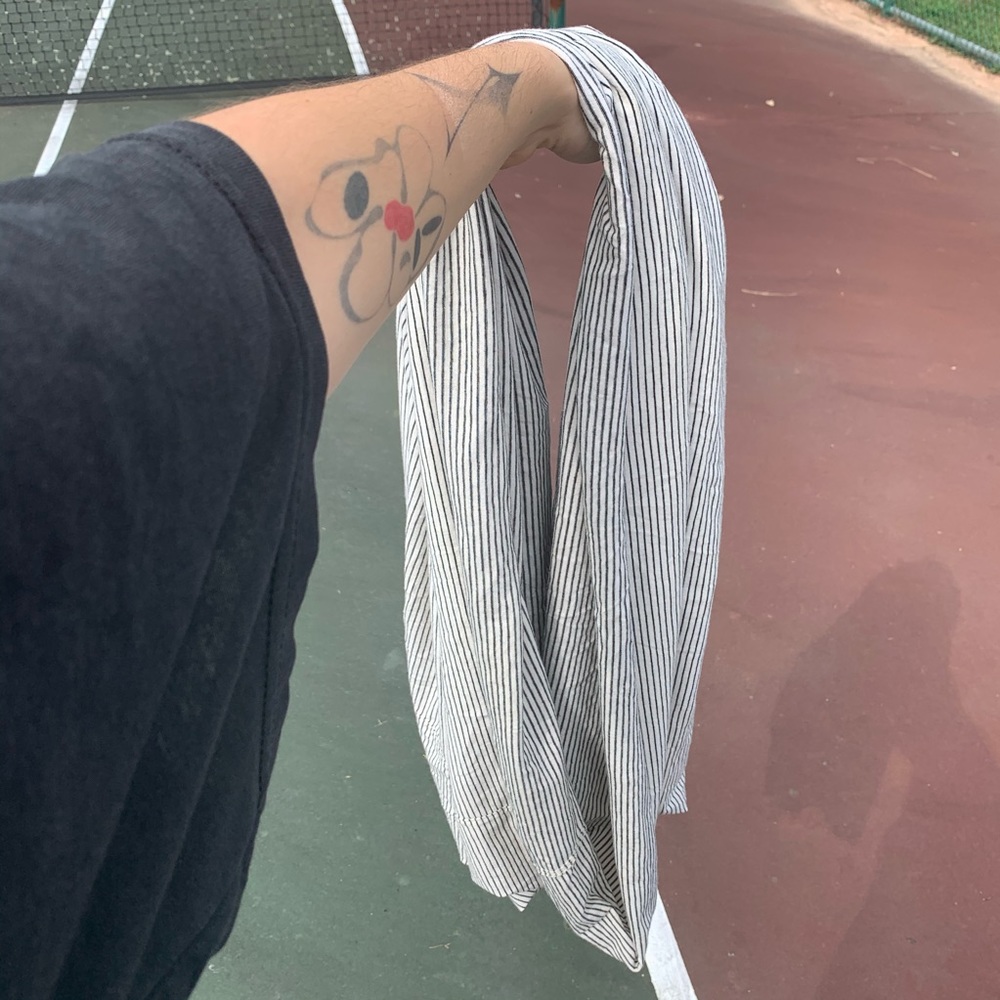 American Apparel Striped Circle Scarf